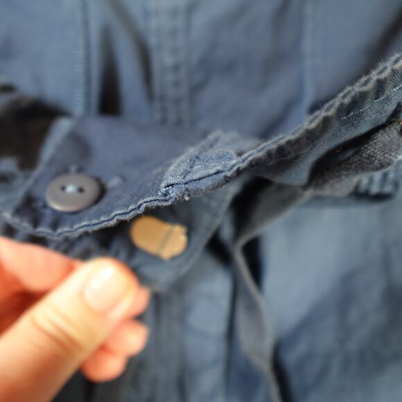 J. Jill Pants Womens 12 Stretch Cargo Ankle Cropped Casual Straight Leg Blue - Picture 7 of 11